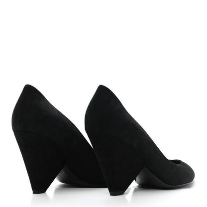 Saint Laurent Suede Niki 85 Pumps 38.5 Black 4 of 9