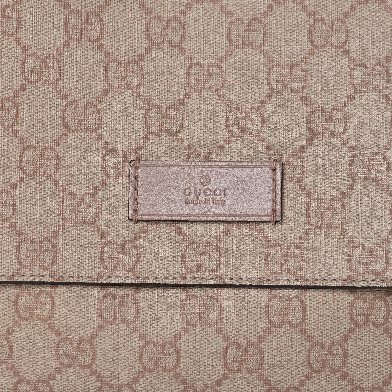 Gucci GG Supreme Monogram Messenger Diaper Bag Beige 9 of 11