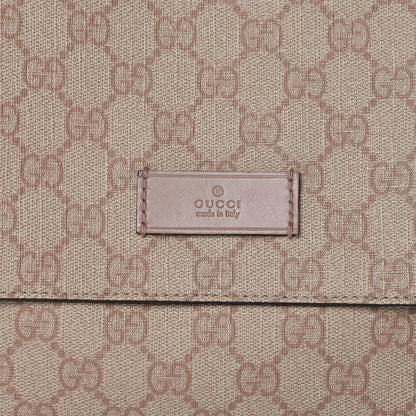 Gucci GG Supreme Monogram Messenger Diaper Bag Beige 9 of 11