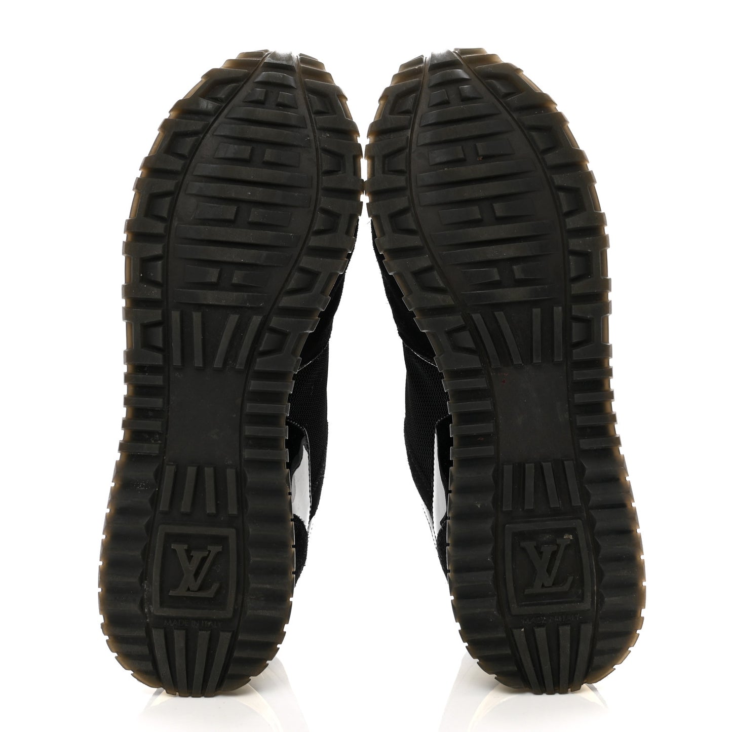 Suede Monogram Run Away Sneakers 40 Black