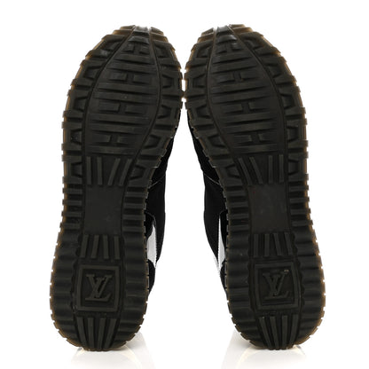 Louis Vuitton Suede Monogram Run Away Sneakers 40 Black 5 of 8