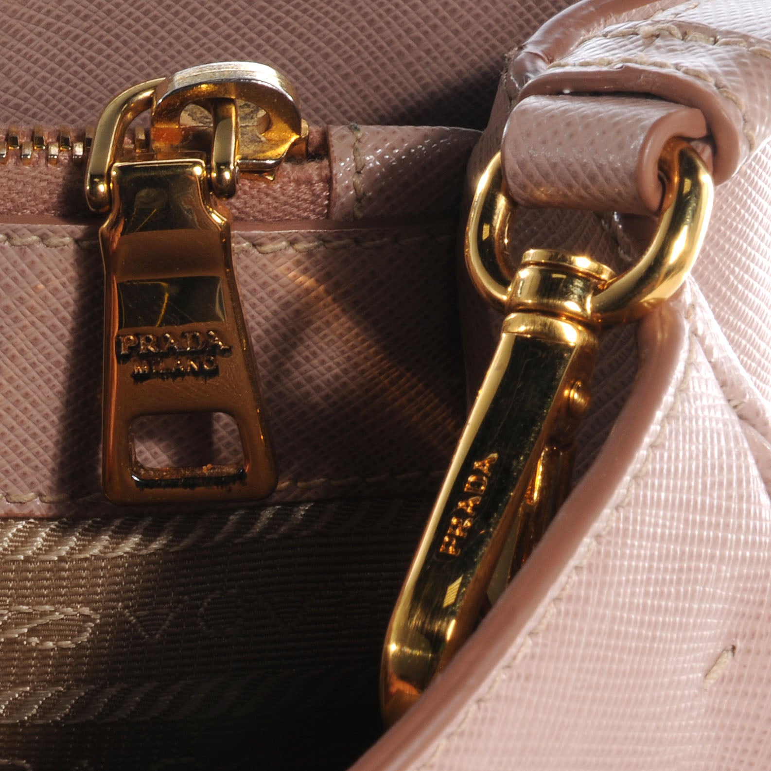 Prada Saffiano Lux Medium Tote Cammeo 8 of 9
