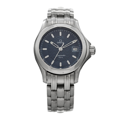 Omega Stainless Steel 28mm Seamaster Quartz Watch Blue 2581.81 1 of 4