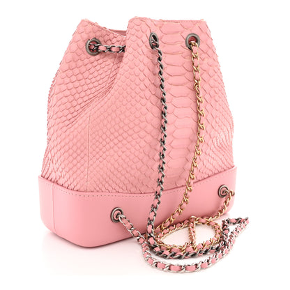 Chanel Snakeskin Small Gabrielle Backpack Light Pink 2 of 11