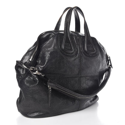 Givenchy Crinkled Patent Maxi Nightingale Black 3 of 13