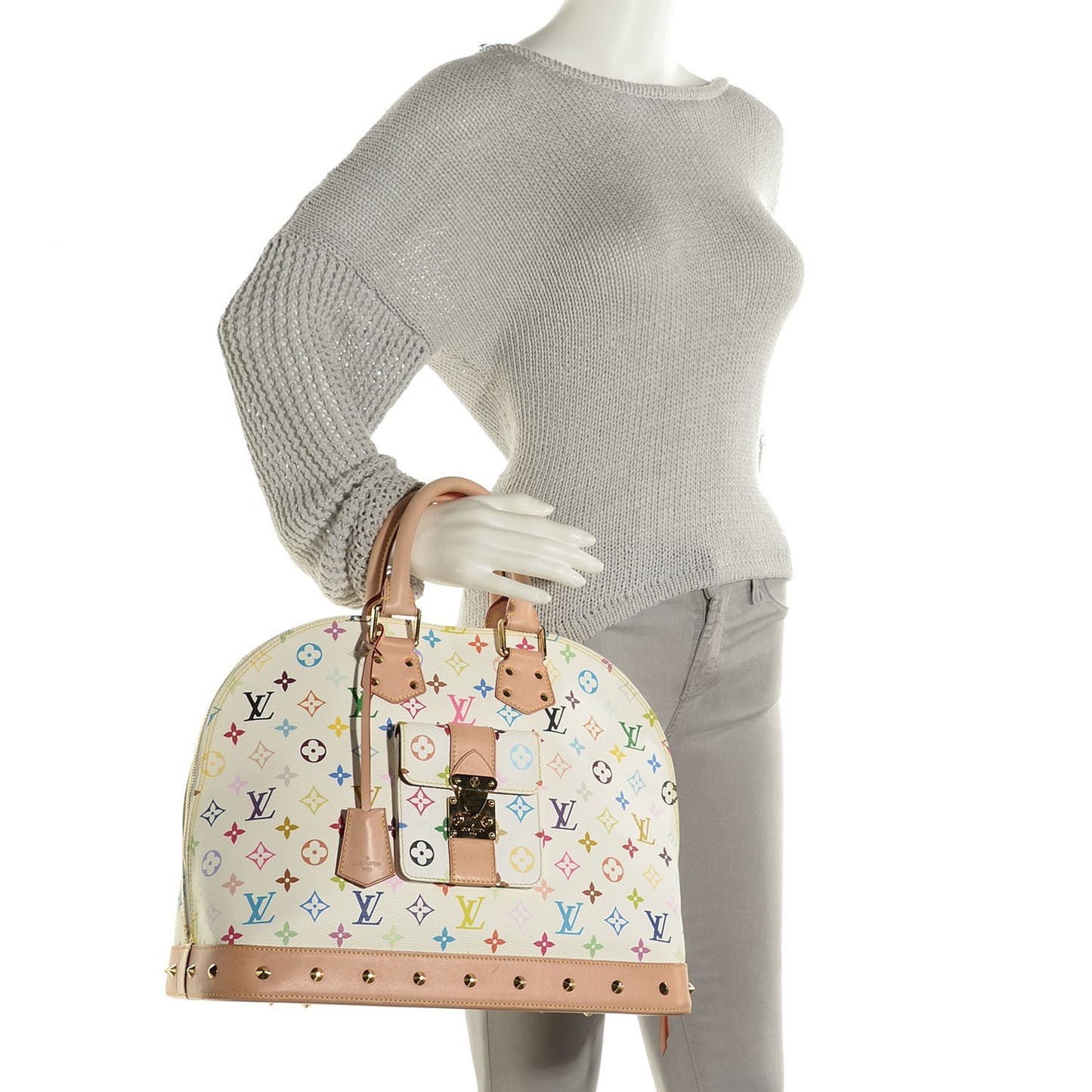 Monogram Multicolor Alma GM White