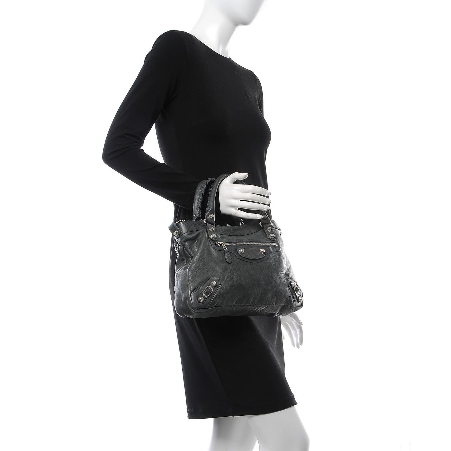 Agneau Giant 12 Silver Hardware Town Anthracite