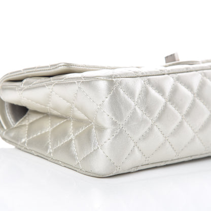 Chanel Metallic Aged Calfskin 2.55 Reissue 225 Flap Silver 6 of 11