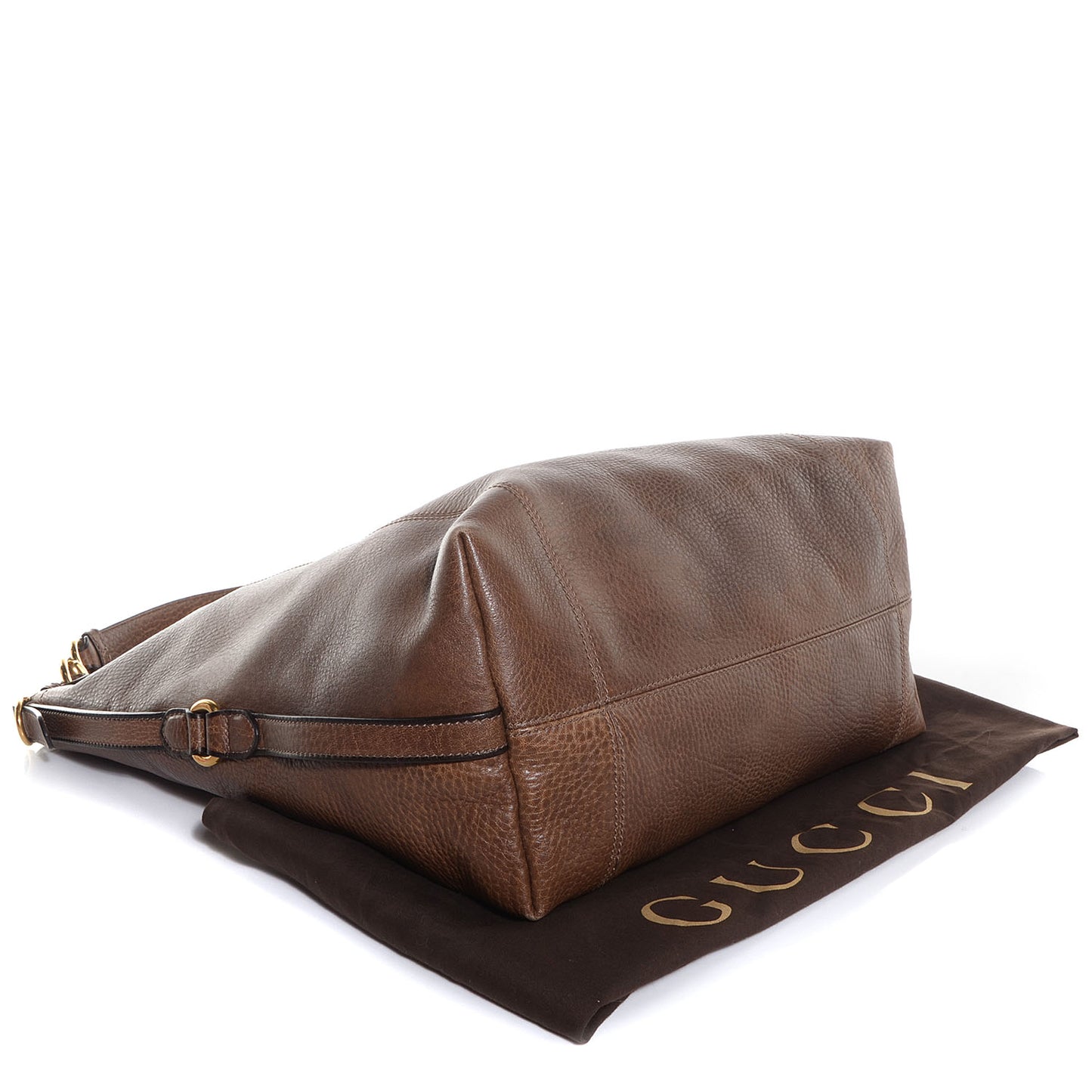 Calfskin Large Harness Hobo Maple Brown