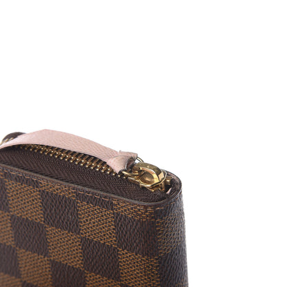 Louis Vuitton Damier Ebene Clemence Wallet Rose Ballerine 8 of 9