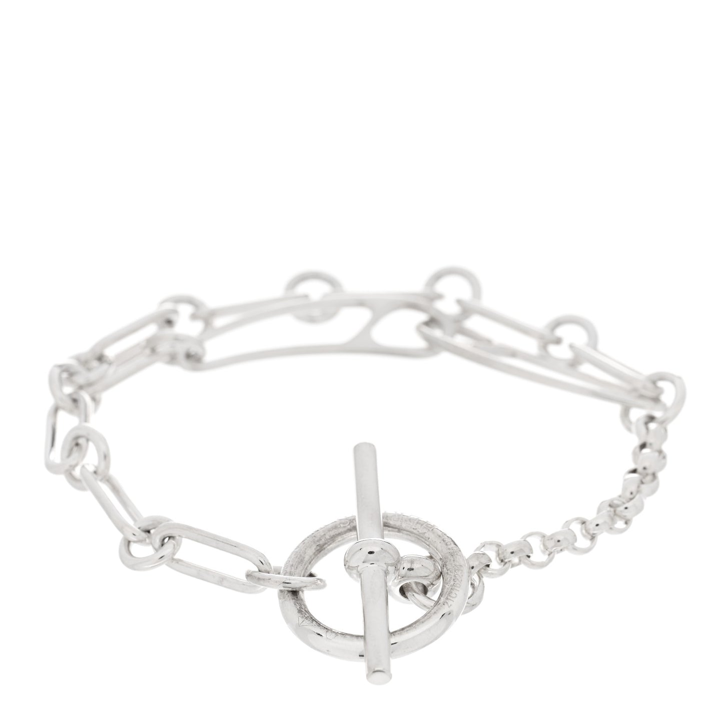 Sterling Silver Chaine d'Ancre Punk Bracelet ST