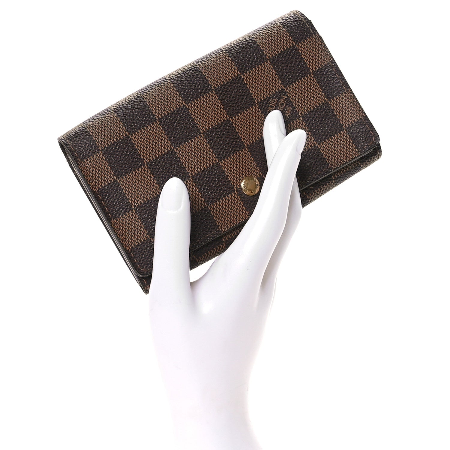 Louis Vuitton Damier Ebene Porte-Monnaie Tresor Wallet 2 of 8