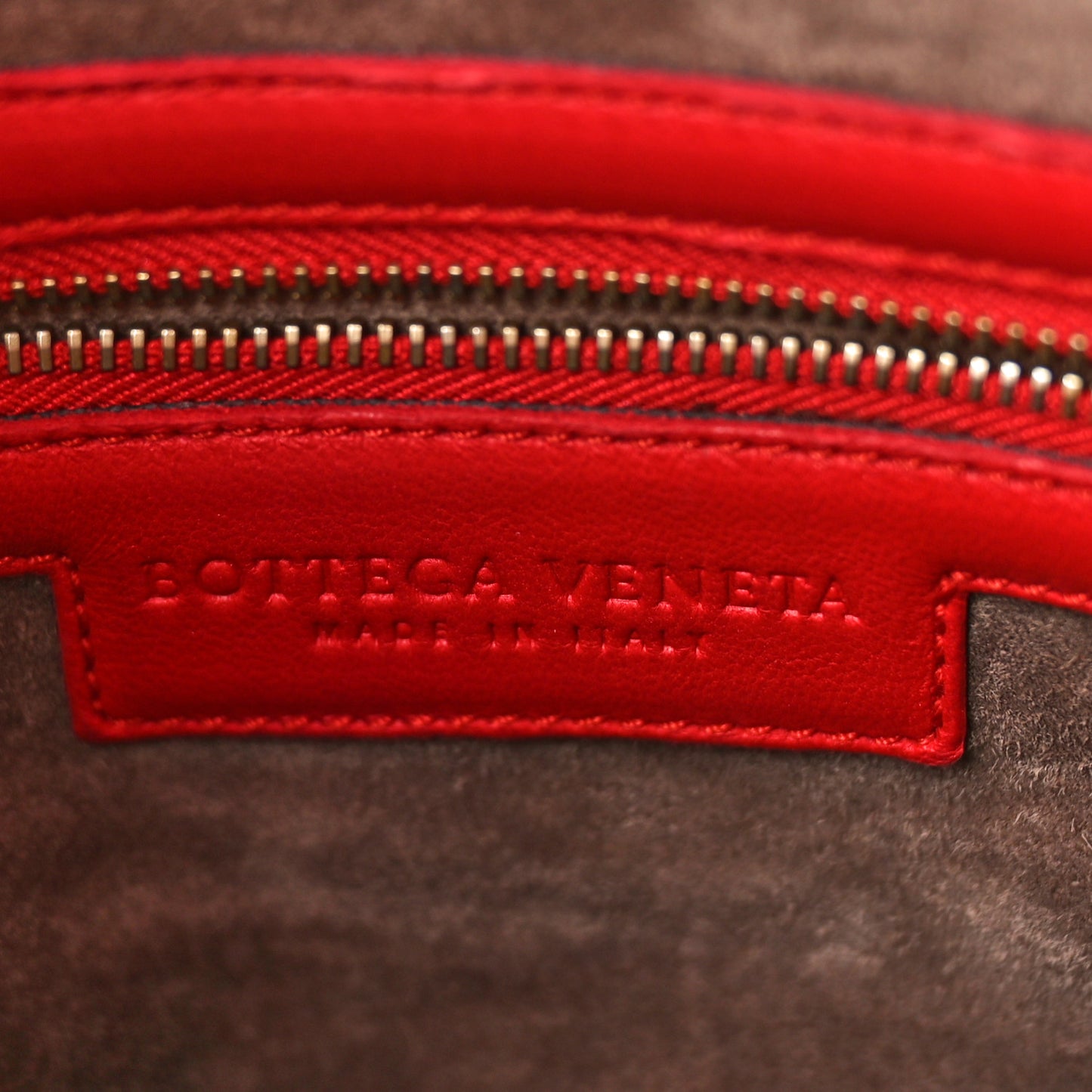 Nappa Intrecciato Small Hobo Red