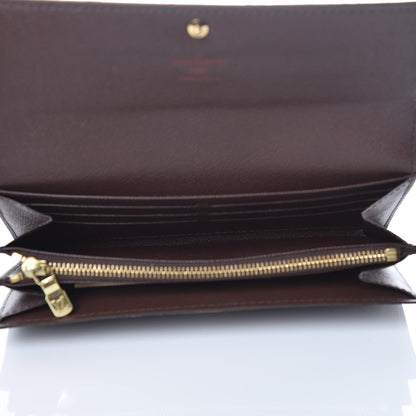 Louis Vuitton Damier Ebene Sarah Wallet 5 of 9