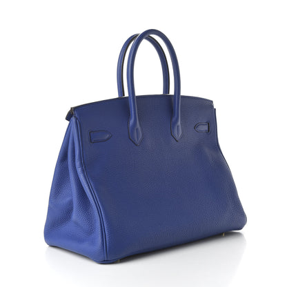 Hermes Togo Birkin 35 Bleu Electrique 3 of 10