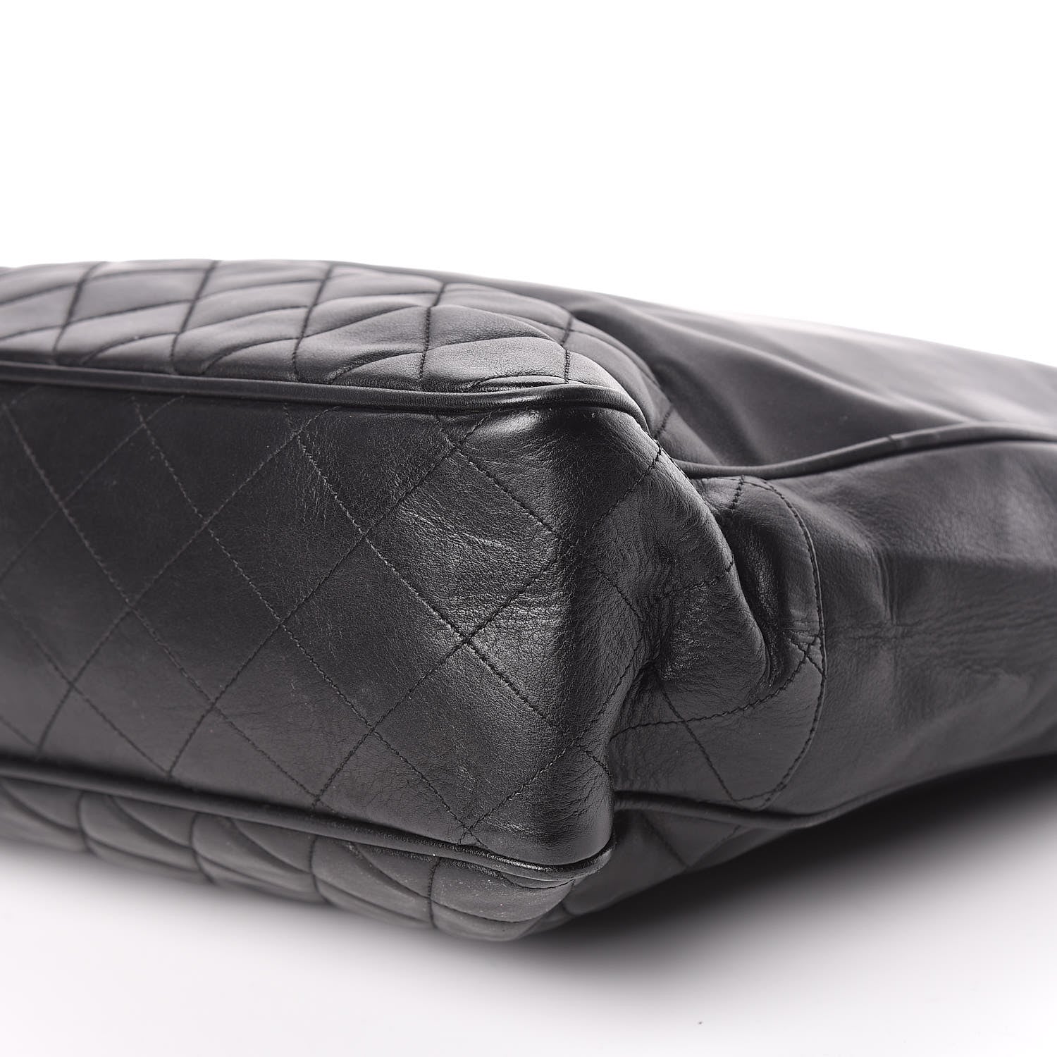 Chanel Lambskin Shopping Tote Black 6 of 12