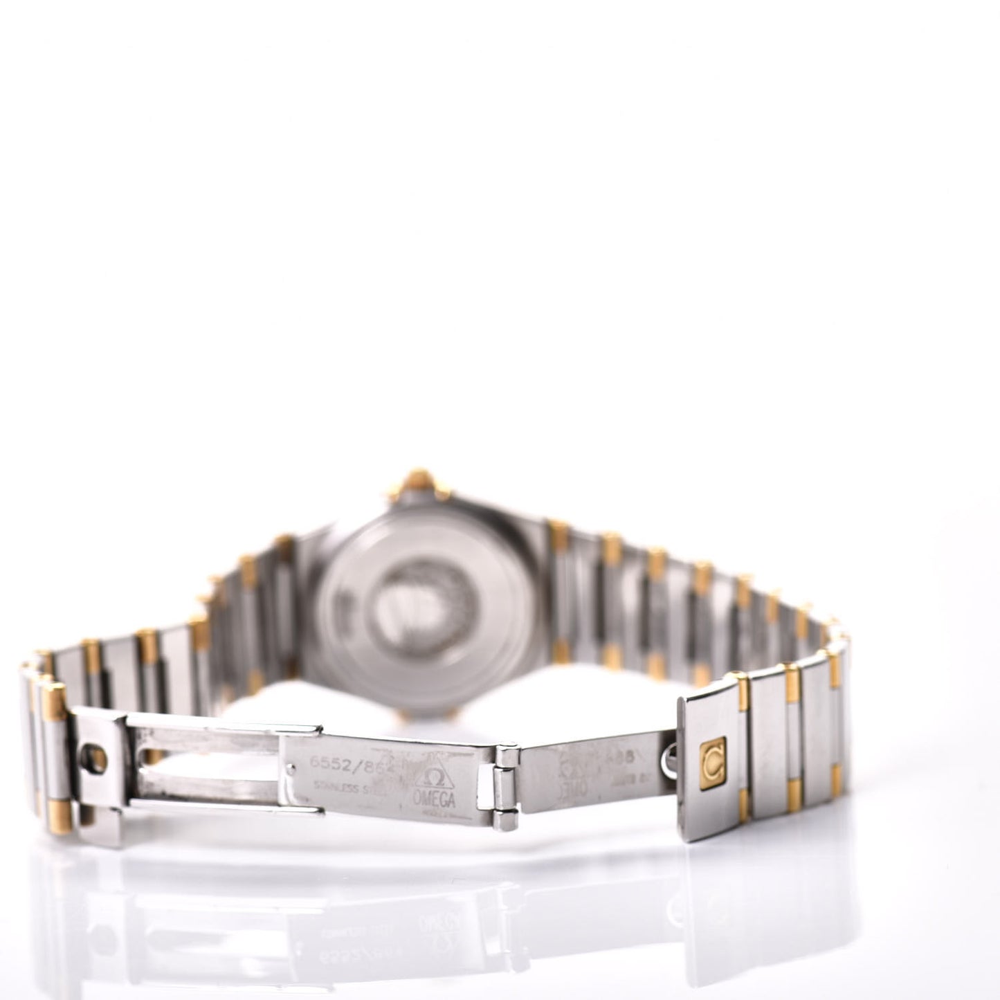 Stainless Steel 18K Yellow Gold 25mm Constellation Quartz Watch White 1272.30