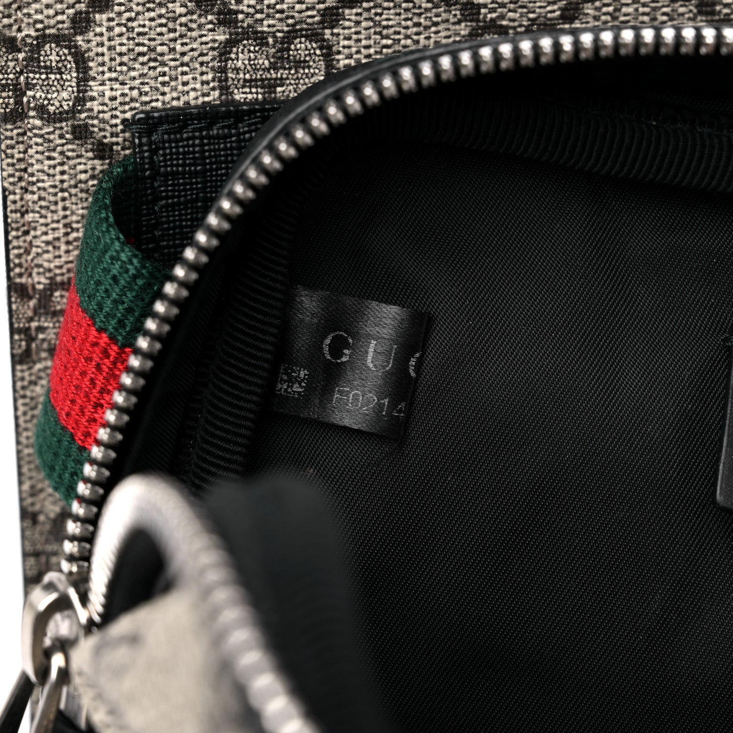 Gucci GG Supreme Monogram Web Belt Bag Black 8 of 16