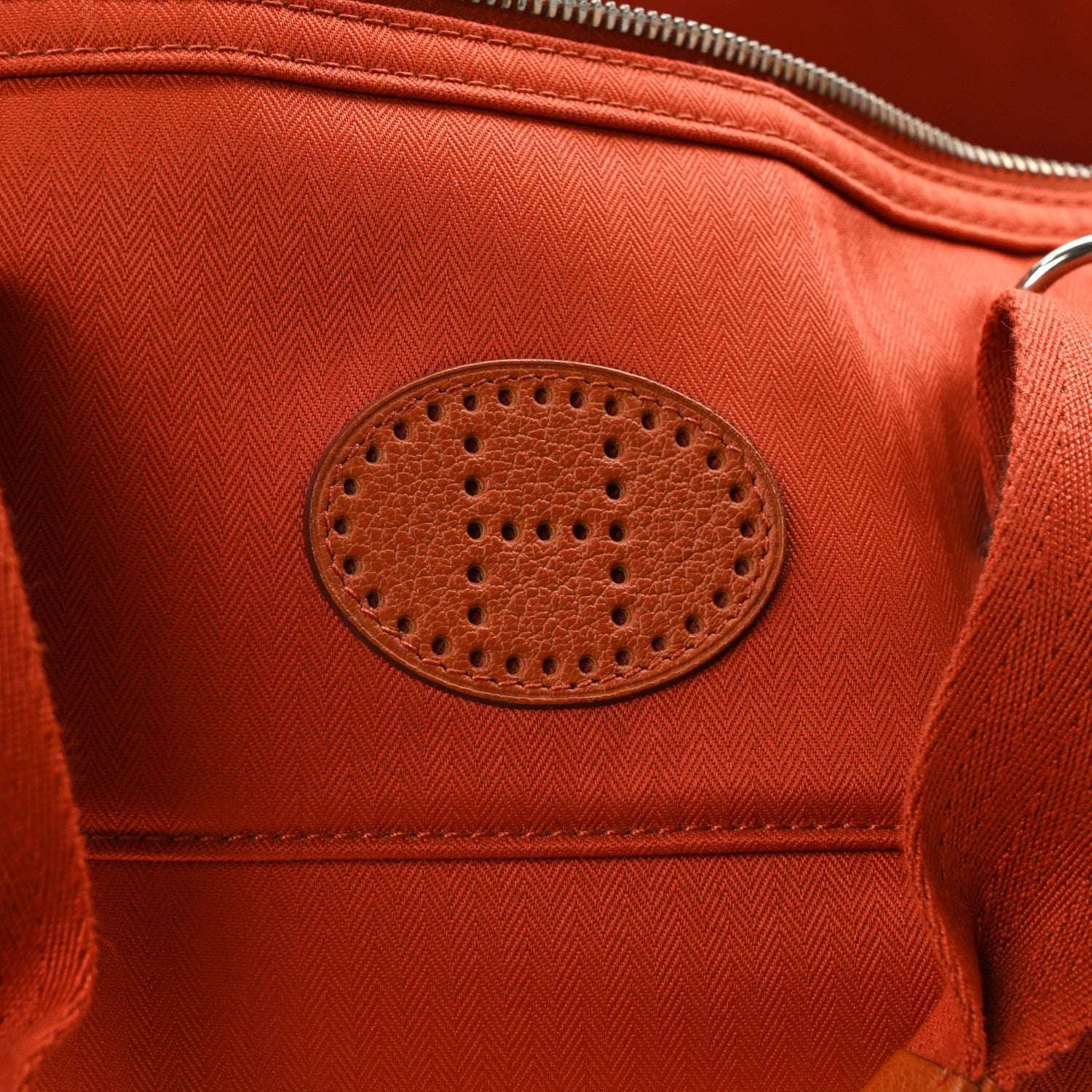 Hermes Buffle Toile Sac A Chien TouTou Brique Potiron 15 of 16