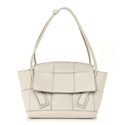 Bottega Veneta French Calfskin Maxi Intrecciato Small Arco Bianco 1 of 11