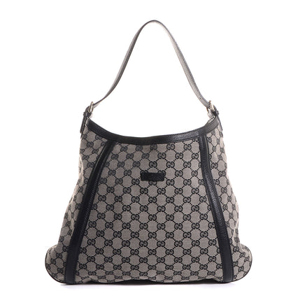 Gucci Monogram Medium Hobo Black 1 of 7