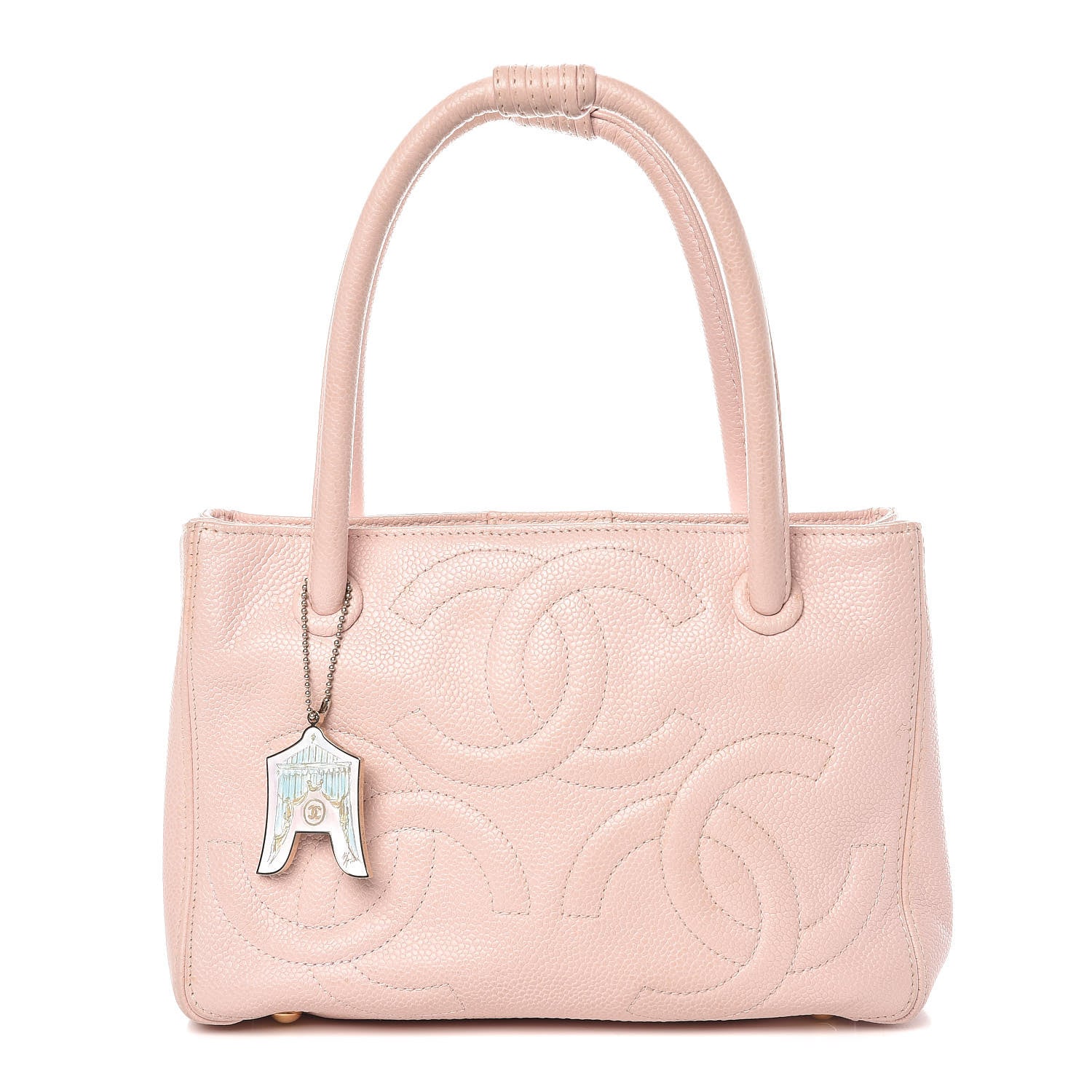 Chanel Caviar CC Tote Pink 1 of 16