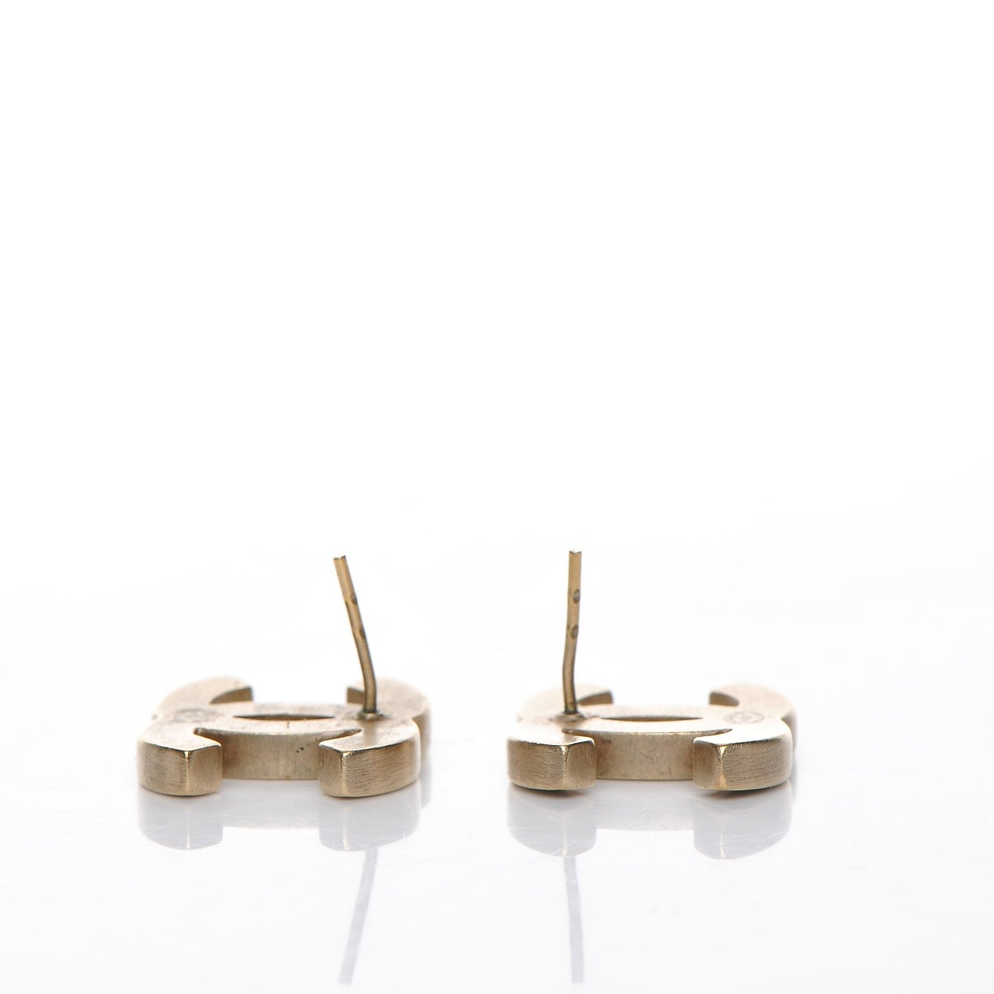 Lambskin CC Earrings Black
