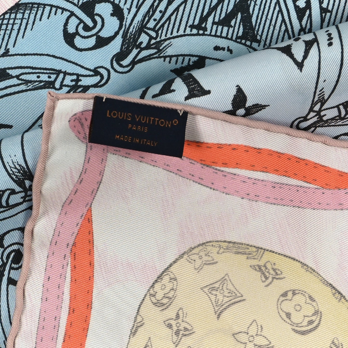 Silk Up And Away 90 Scarf Rose Clair