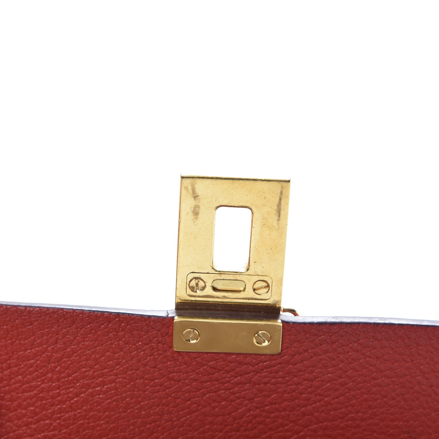 Chloe Grained Lambskin Mini Drew Shoulder Bag Plaid Red 14 of 16