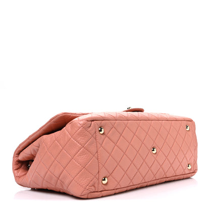 Chanel Calfskin Quilted XXL Travel Flap Bag Pink 4 of 10