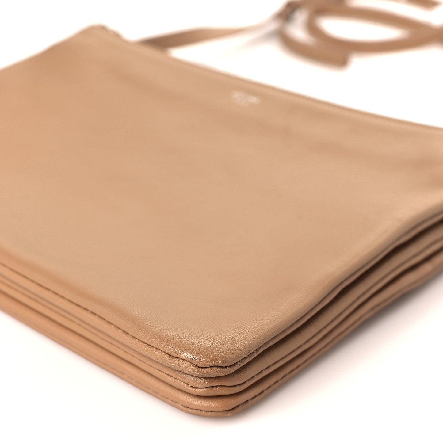 Lambskin Large Trio Crossbody Bag Taupe