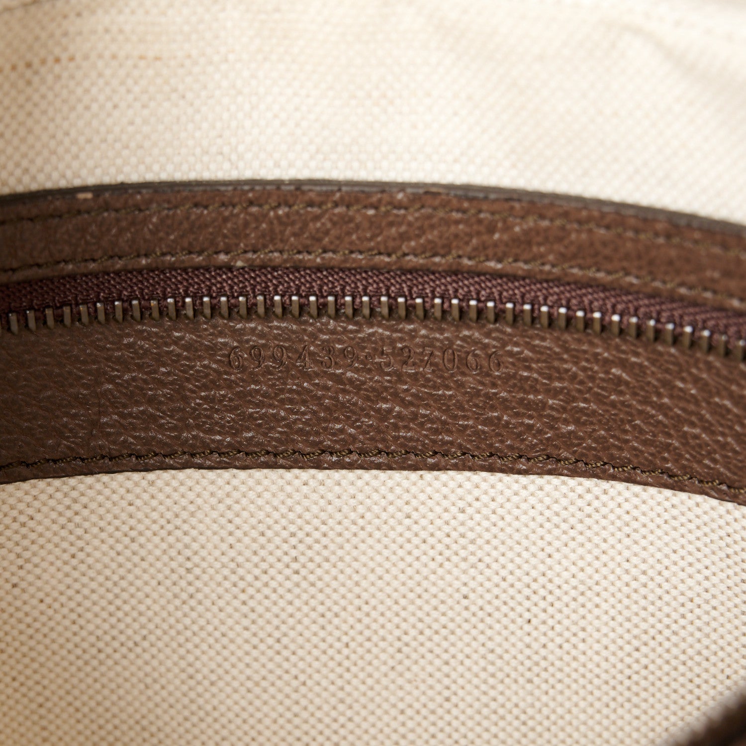 Gucci GG Supreme Monogram Textured Dollar Calfskin Web Ophidia Wristlet Shoulder Bag Beige Ebony New Acero 7 of 14