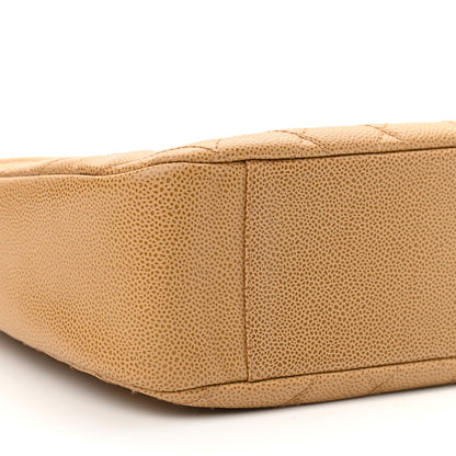 Chanel Caviar Quilted Timeless CC Shoulder Bag Beige 9 of 10