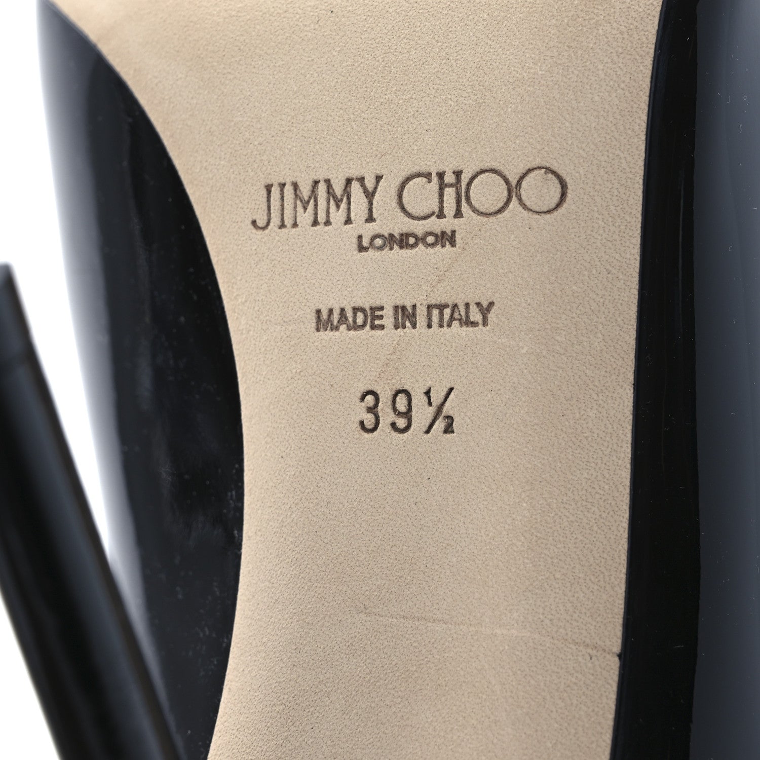 Jimmy Choo Patent Crystal Bing 100 Pumps 36 Black 39.5 Black 8 of 11