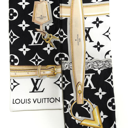 Louis Vuitton Silk Monogram Confidential Bandeau Black 3 of 4
