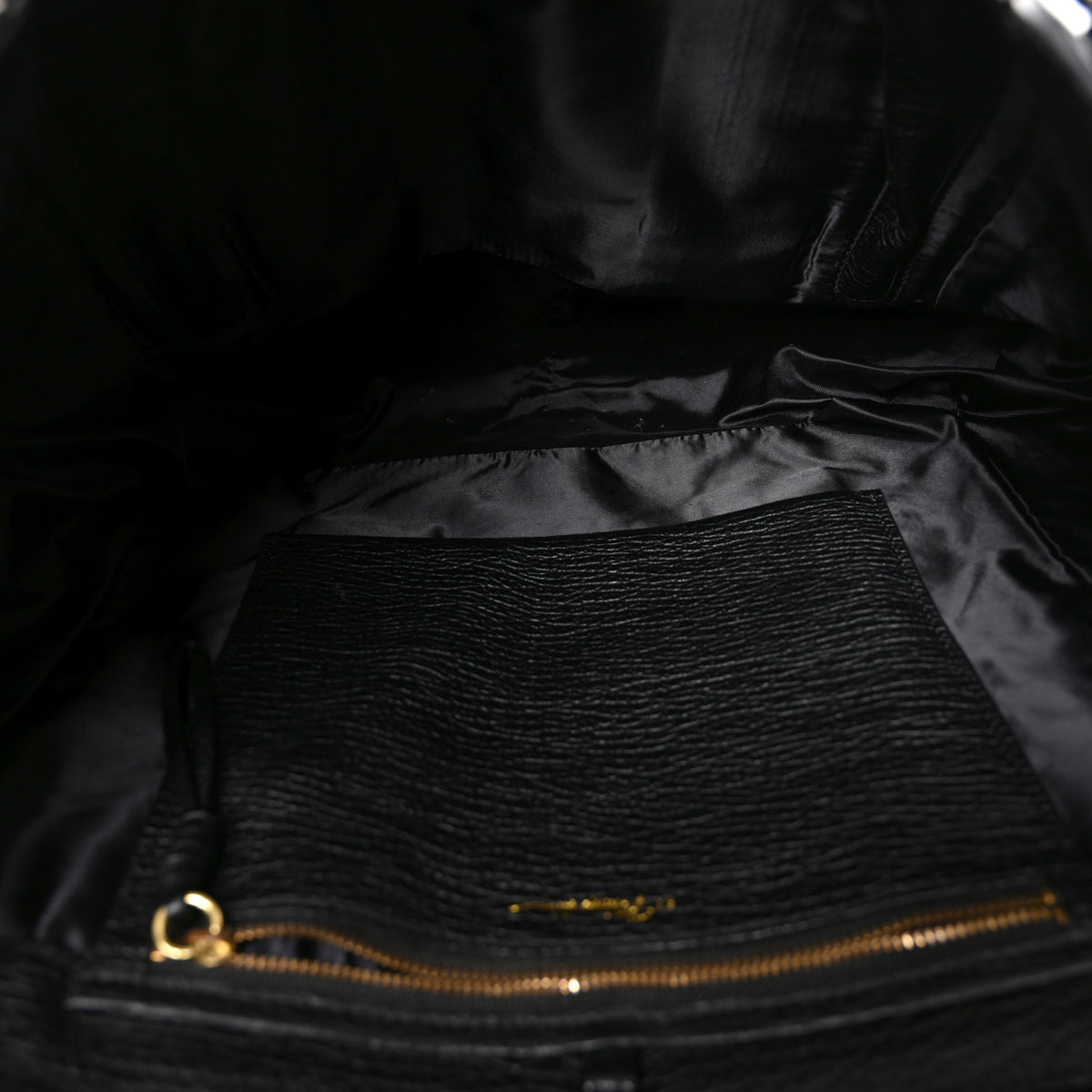3.1 Phillip Lim Textured Calfskin Large Pashli Satchel Black 4 of 8