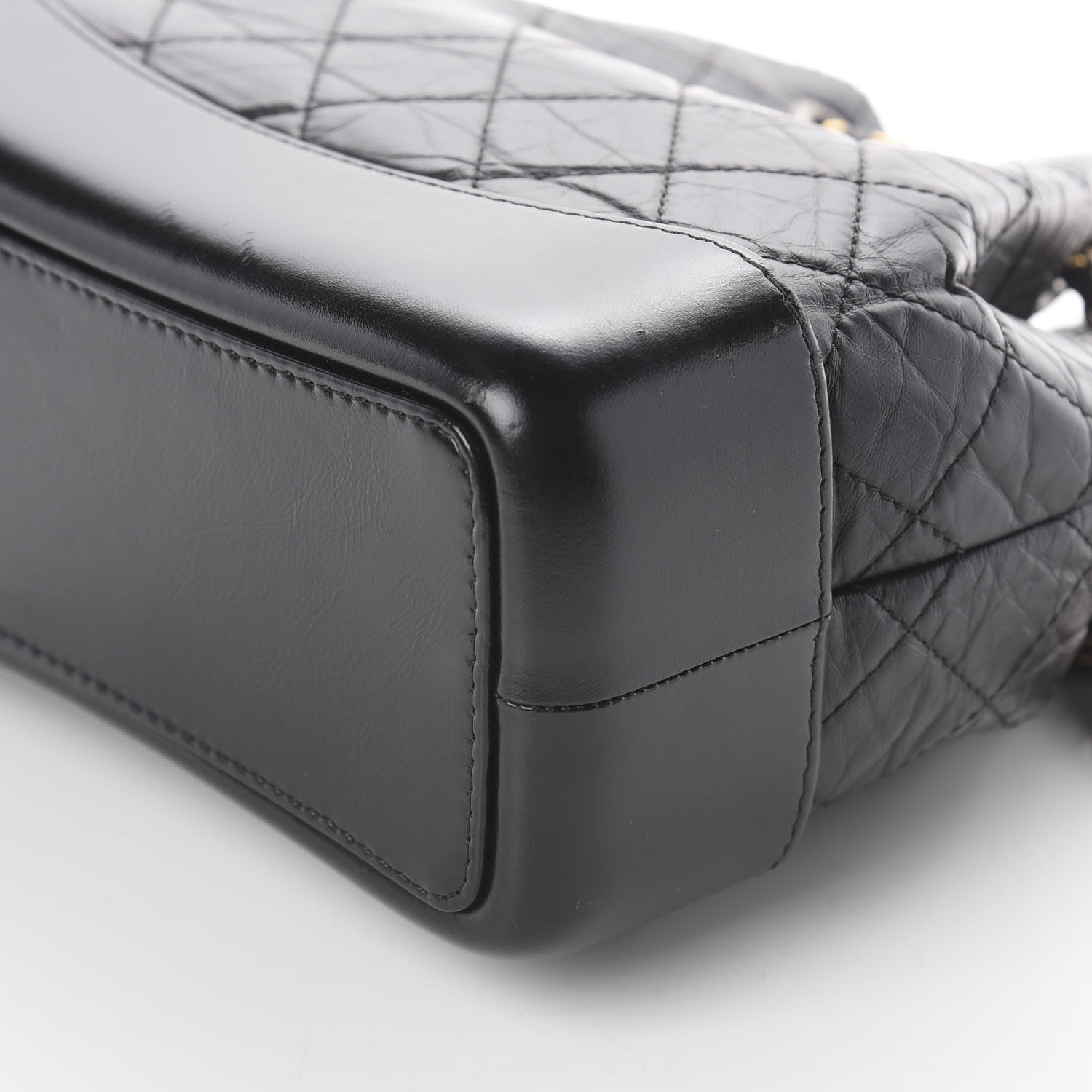 Chanel Aged Calfskin Quilted Small Gabrielle Backpack Black 6 of 9