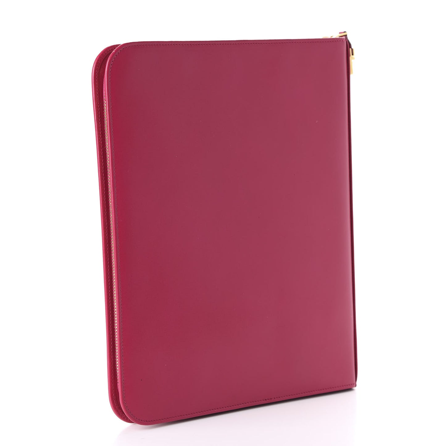 Smooth Calfskin Tuc iPad Case Pink