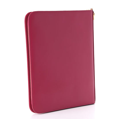 Saint Laurent Smooth Calfskin Tuc iPad Case Pink 3 of 9