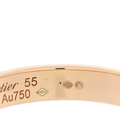 Cartier 18K Yellow Gold 3.5mm LOVE Wedding Band Ring 55 7.25 5 of 5