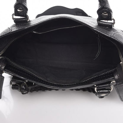 Balenciaga Chevre Silver Metallic Edge Hardware Mini City Black 6 of 10