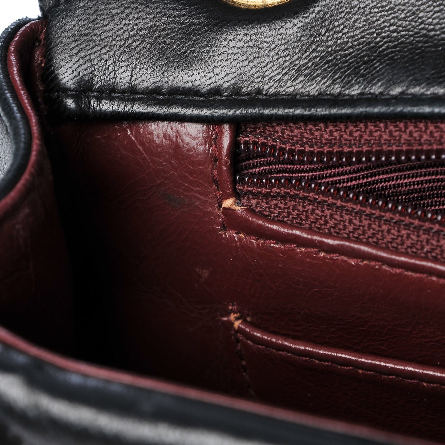 Lambskin Horizontal Quilted Small Single Flap Navy