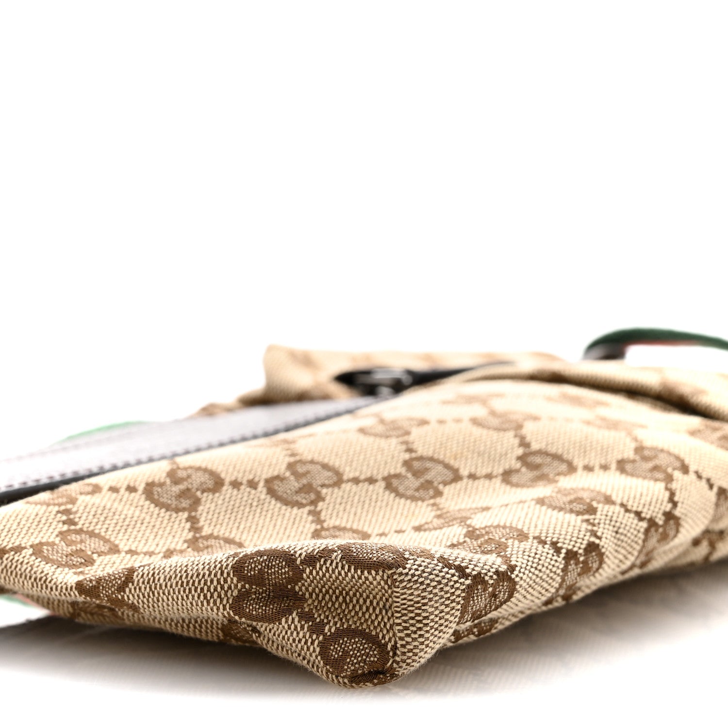 Gucci GG Monogram Double Pocket Belt Bag Dark Brown 9 of 13