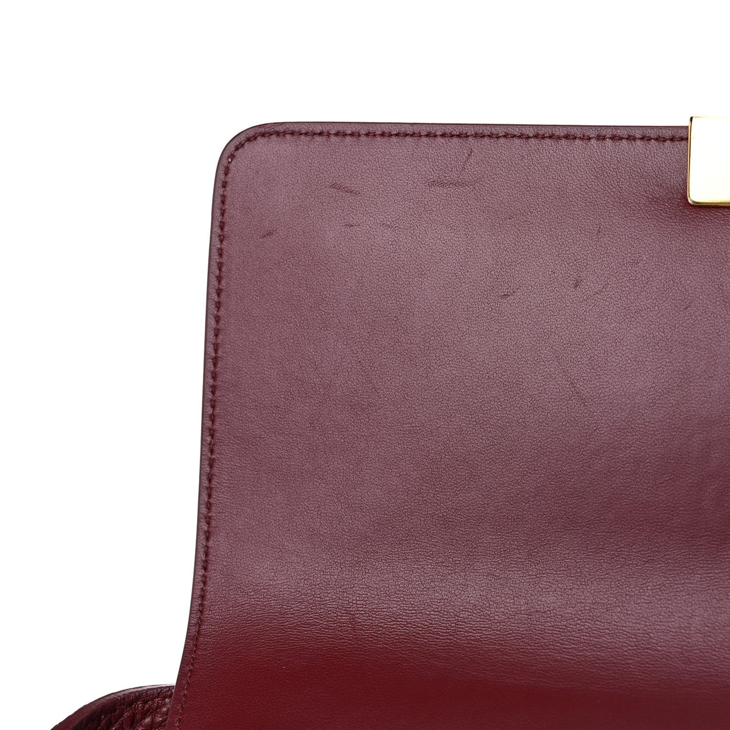 Grained Calfskin 30 Montaigne Flap Bag Red Brick