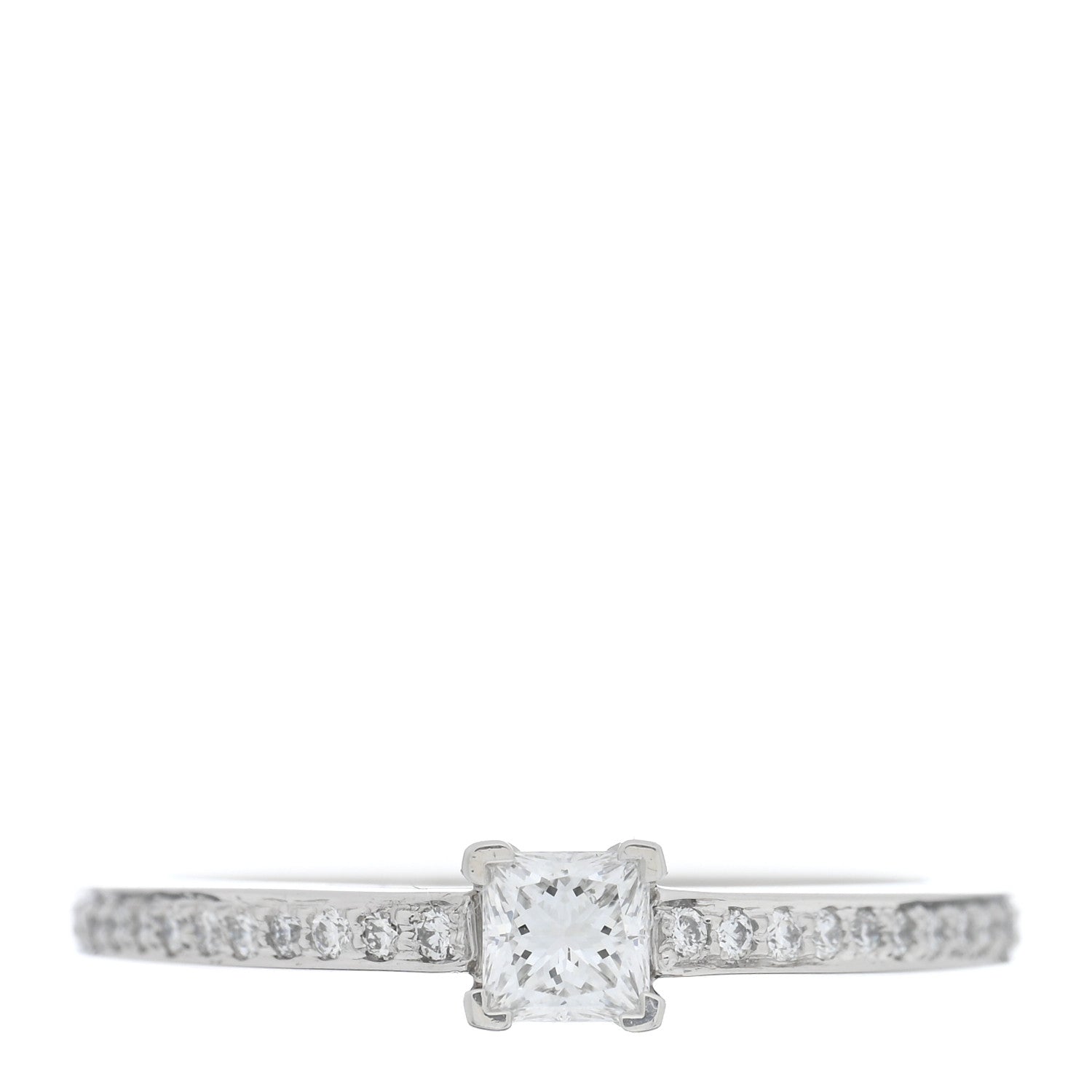 Tiffany Platinum Diamond .18ct Grace Engagement Ring 47 4 1 of 4