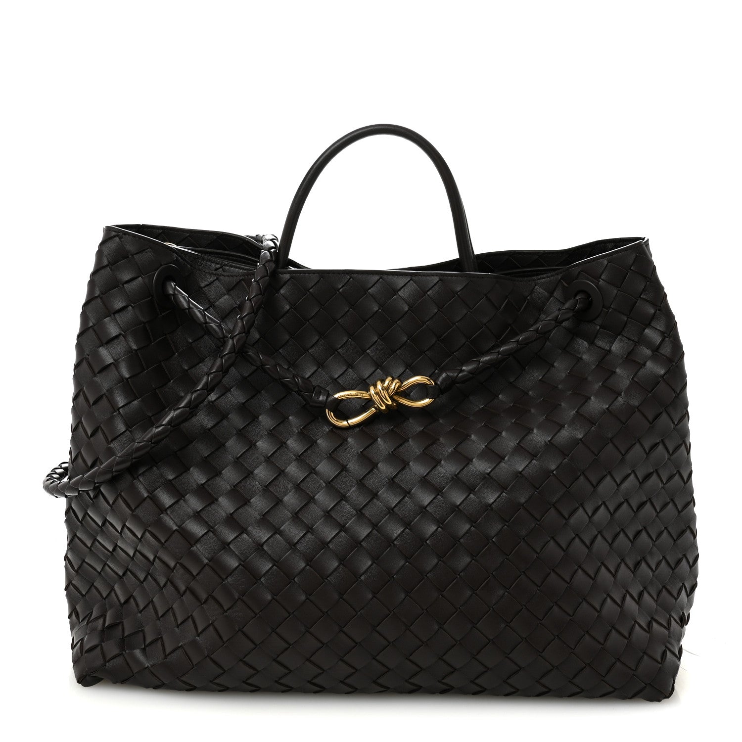 Bottega Veneta Nappa Intrecciato Large Andiamo Shoulder Bag Fondant 1 of 9