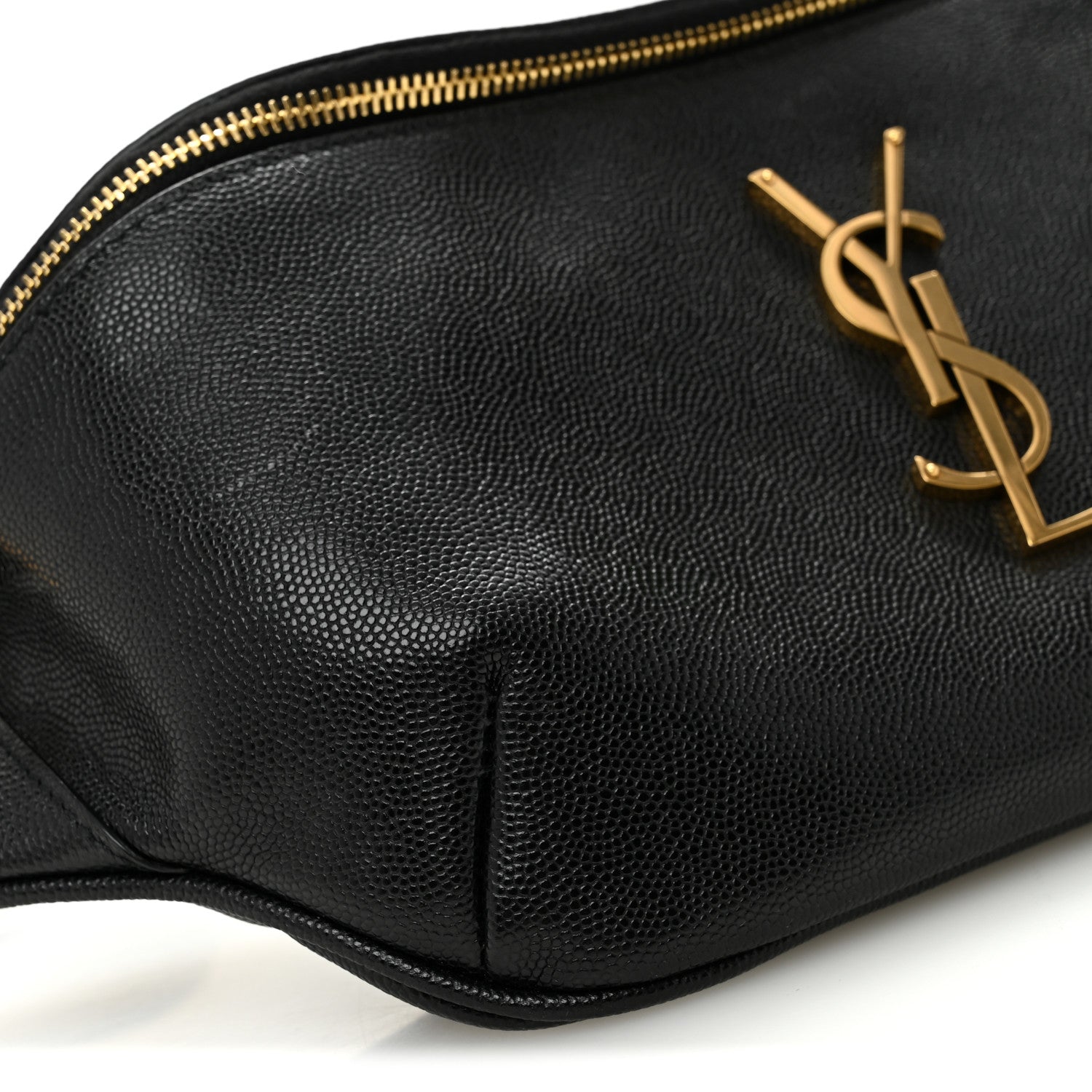 Saint Laurent Grain De Poudre Monogram Belt Bag Black 9 of 10