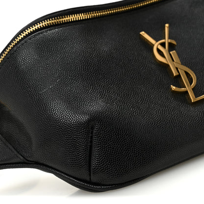 Saint Laurent Grain De Poudre Monogram Belt Bag Black 9 of 10