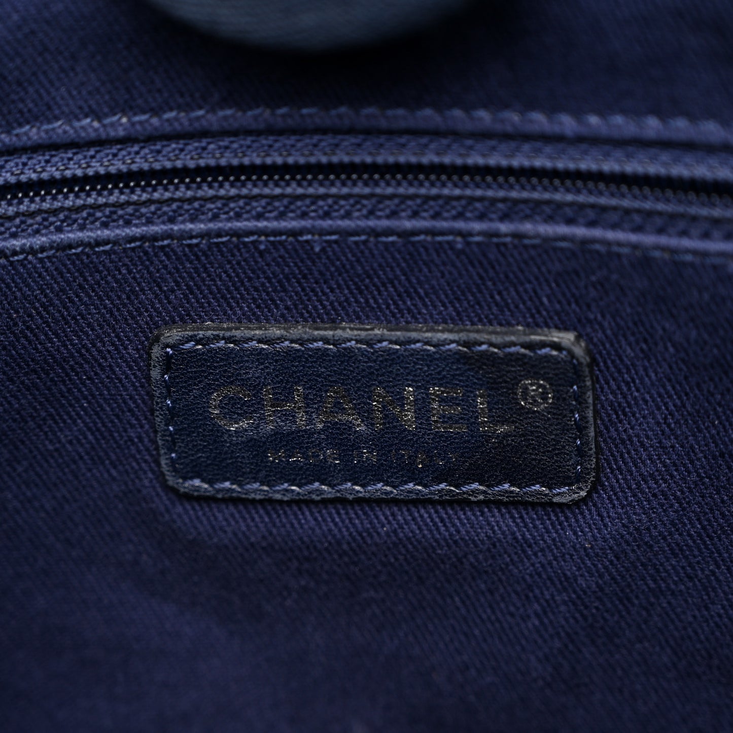 Canvas Mini Deauville Tote Denim Blue