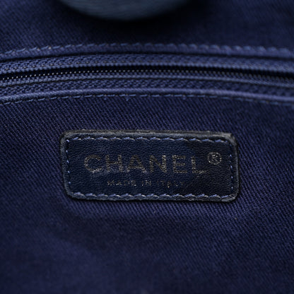 Chanel Canvas Mini Deauville Tote Denim Blue 6 of 12